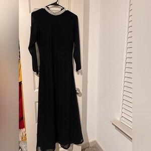 Elegant Black Long Sleeve Dress